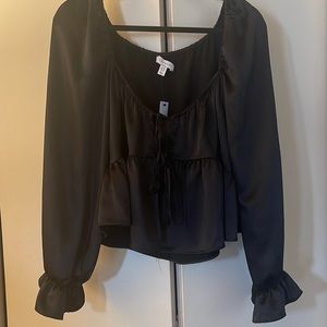 Topshop Womens black shirt size 10